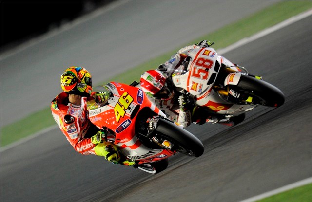 Marco Simoncelli - Valentino Rossi